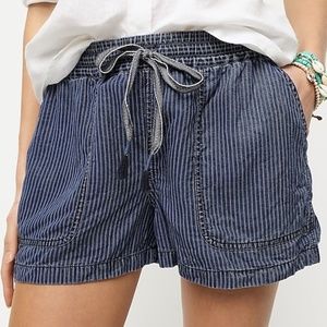 J. Crew Seaside Denim Chambray Shorts Size M